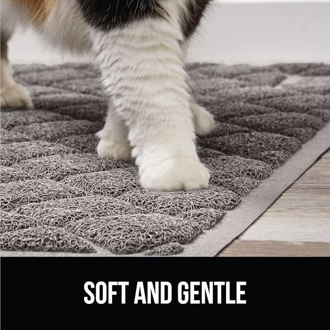 GORILLA GRIP Cat Litter Box Mat, Water Resistant, US Designed Kitty Litter - Image 8
