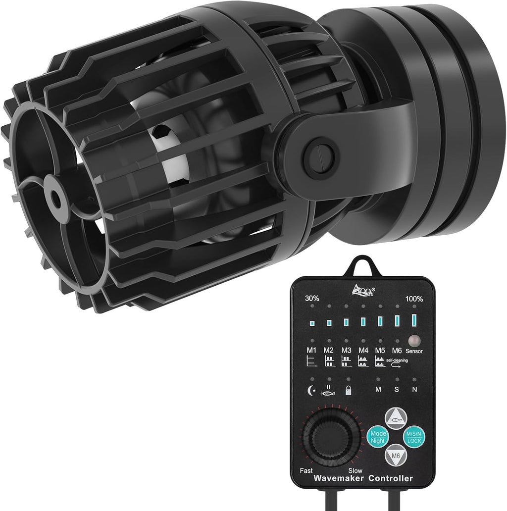 AQQA Aquarium Wave Maker 1056GPH, DC Circulation Pump with Controller