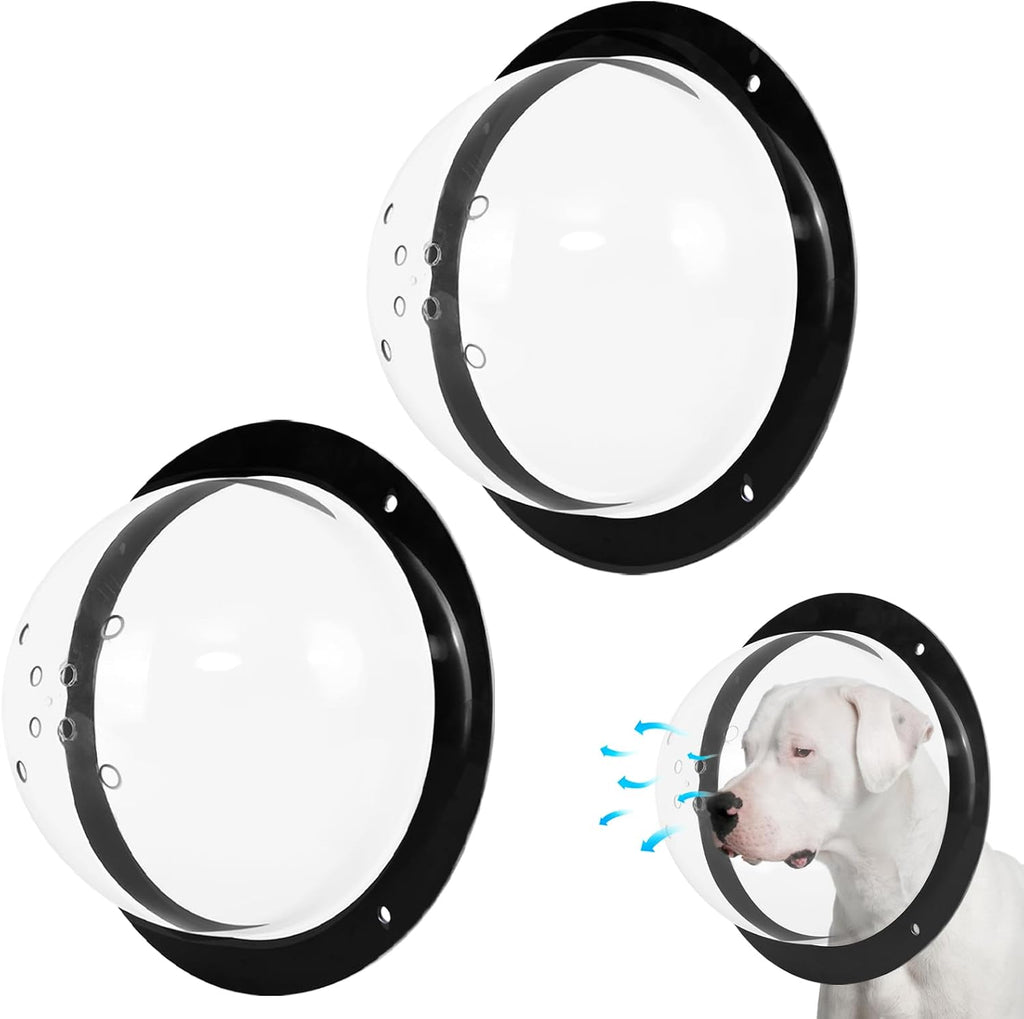 2 Pack Dog Fence Window with Air Holes Diameter 12.44" Deep 4.92"