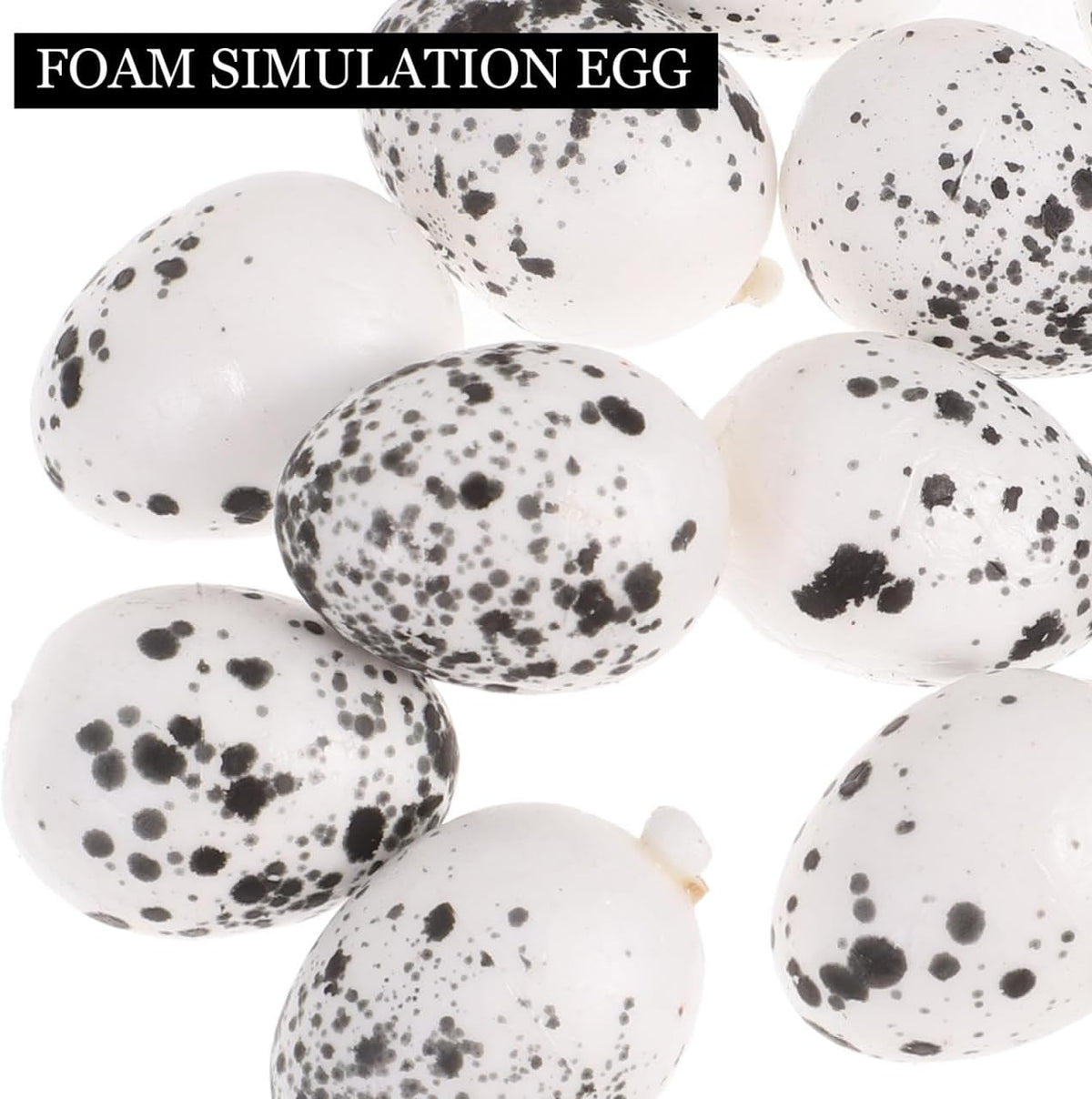 PRETYZOOM Easter Bird Nest Decoration Set - 2pcs Simulation Rattan Bird Nest with 10 Foam Eggs, DIY Craft Kit for Home Decor, Party, and Arts