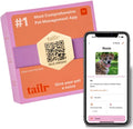 Slide-On Pet ID QR Tag, Gold-Plated Military-Grade Steel, Includes Free Digital Pet Profile App with Health Records Manager & Document Hub (Medium)