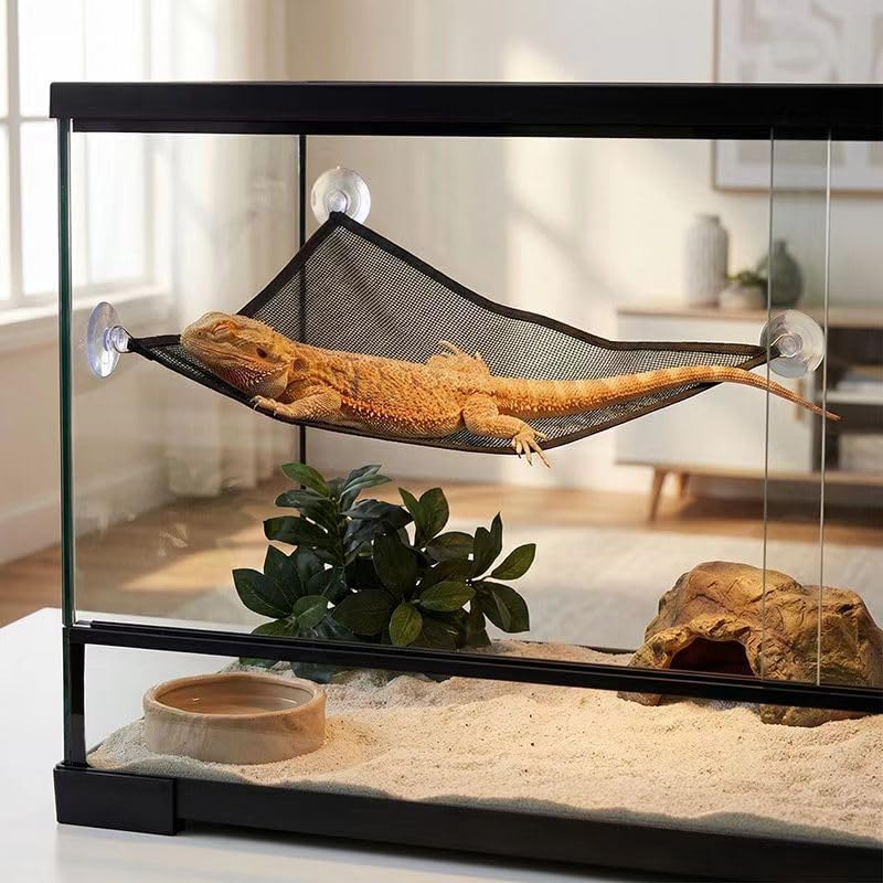 2pcs Bearded Dragon Hammock,Breathable mesh Reptile Hammock
