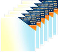 2x2 LED Flat Panel Light, 5CCT 20-40W, 0-10V, Drop Ceiling, 6 Pack