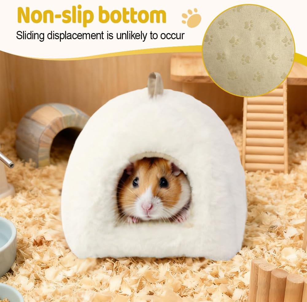 DONGKER Rabbit Hideout,Guinea Pig Bed with Washable Removable Cushions & Non-Slip Bottom for Guinea Pigs Hamsters Hedgehogs Ferrets Other Small Animal