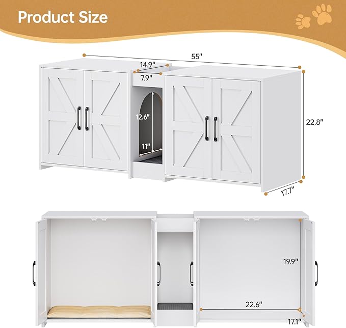 Cat Litter Box Enclosure Furniture - Image 2