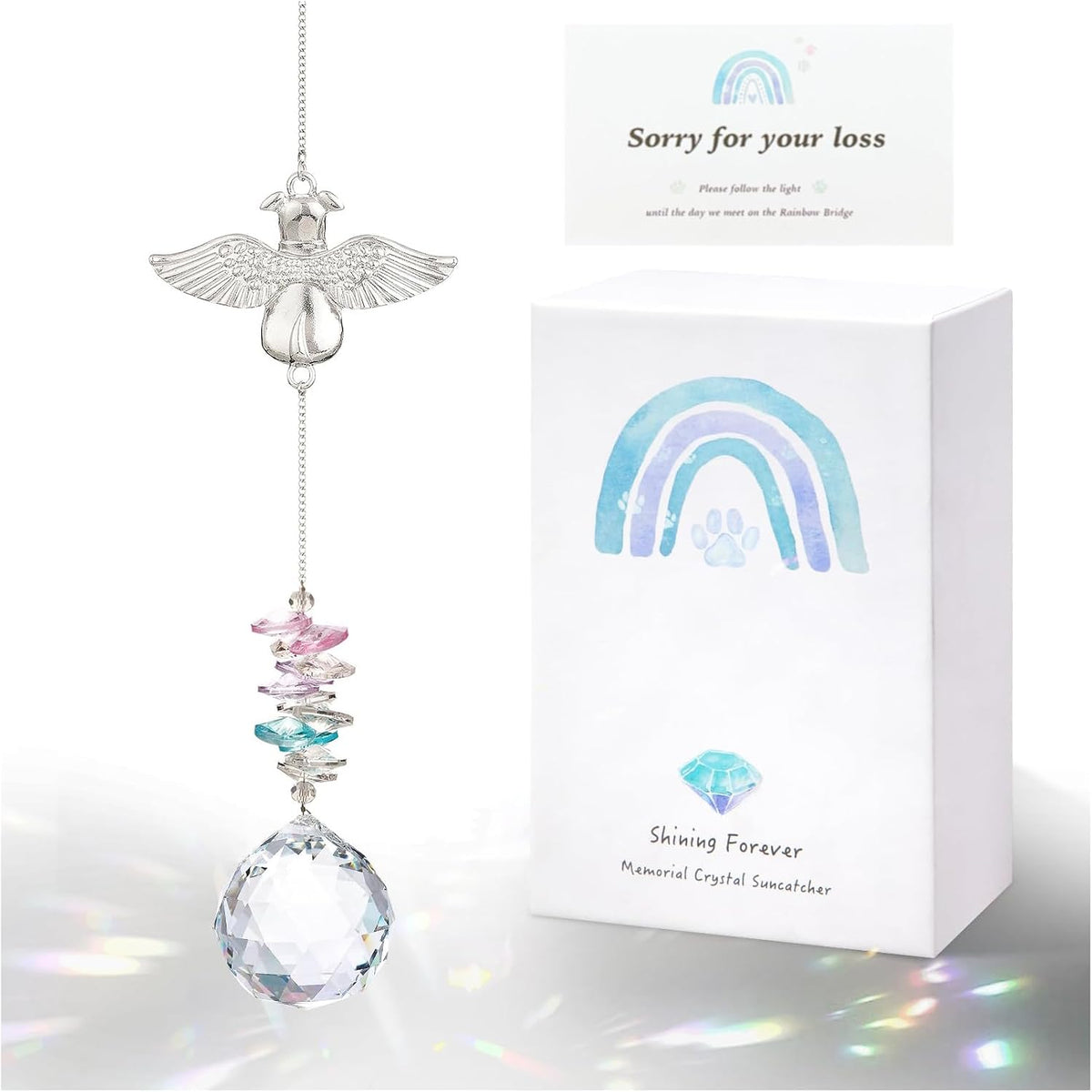 Dog Memorial Suncatcher, Loss of Dog Sympathy Gifts, Dog Remembrance Gift
