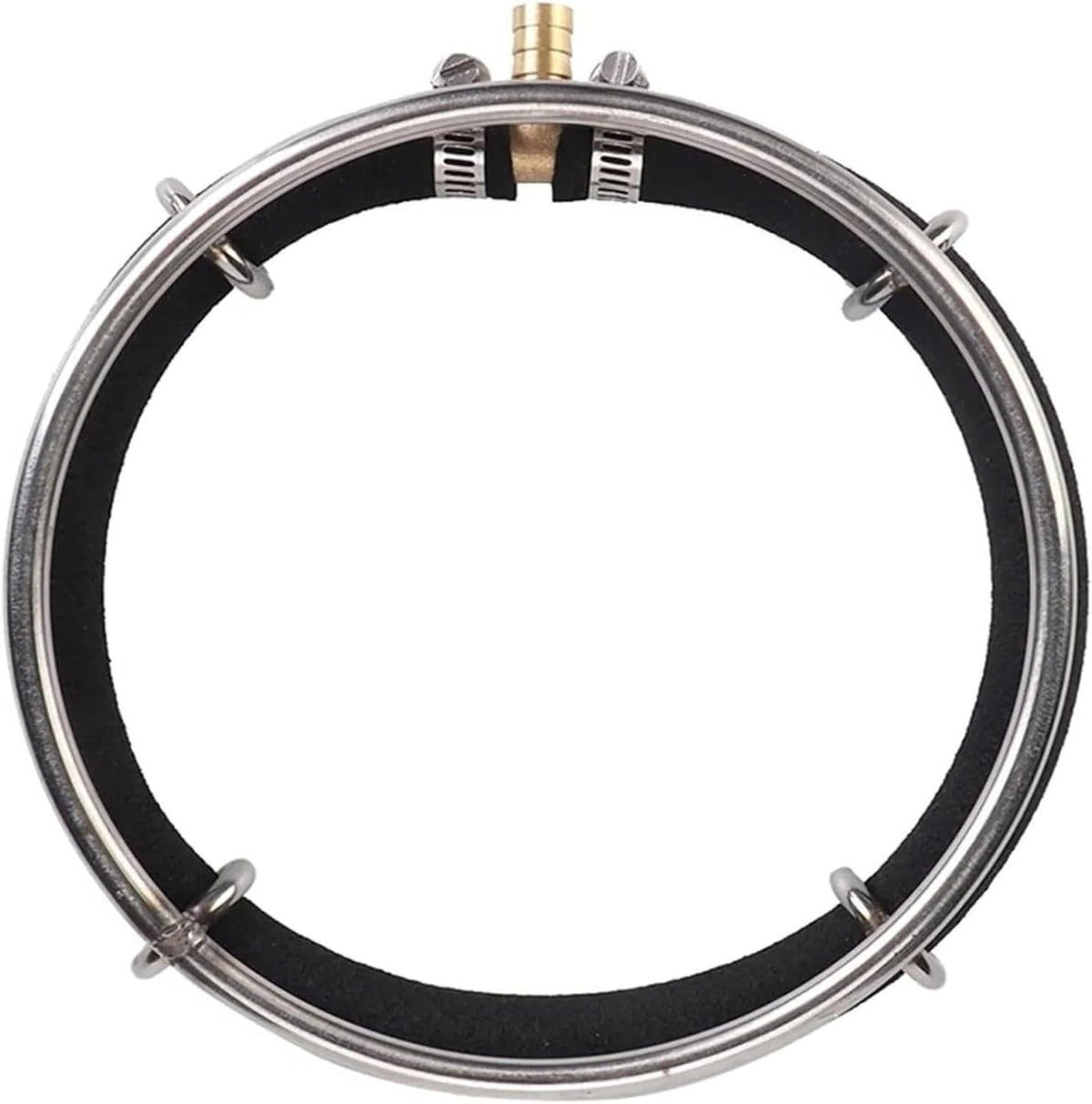 200mm Stainless Steel Pond Oxygen Aeration Ring Brass Connector