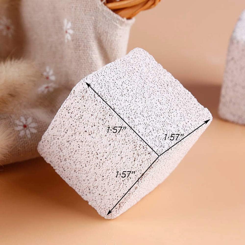 Hamster Chew Toy Lava Teeth Grinding Square Stone for Hamsters Chinchillas and Rabbits Mineral Stone Calcium Chew Toy for Small Animal(Pack of 10)