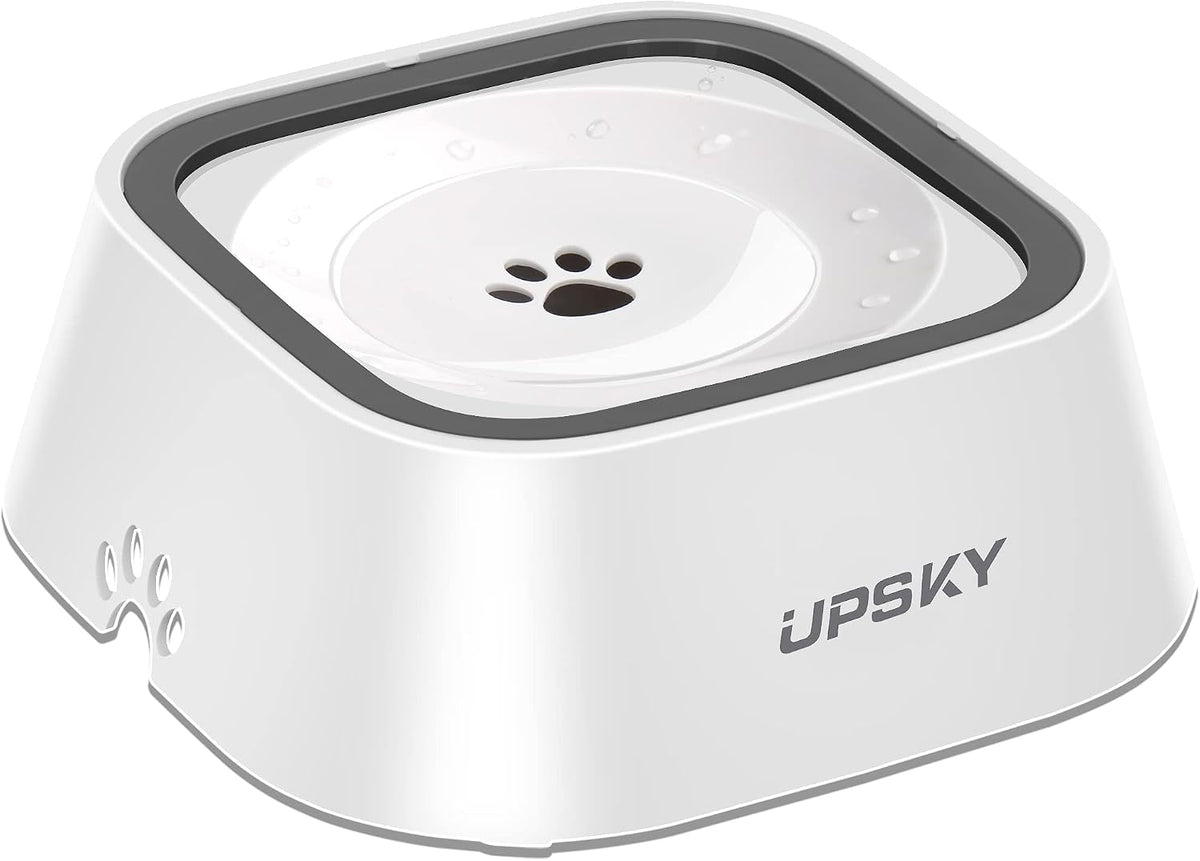 UPSKY 35oz No-Spill Pet Water Bowl, Slow Water Feeder for Dogs and Cats