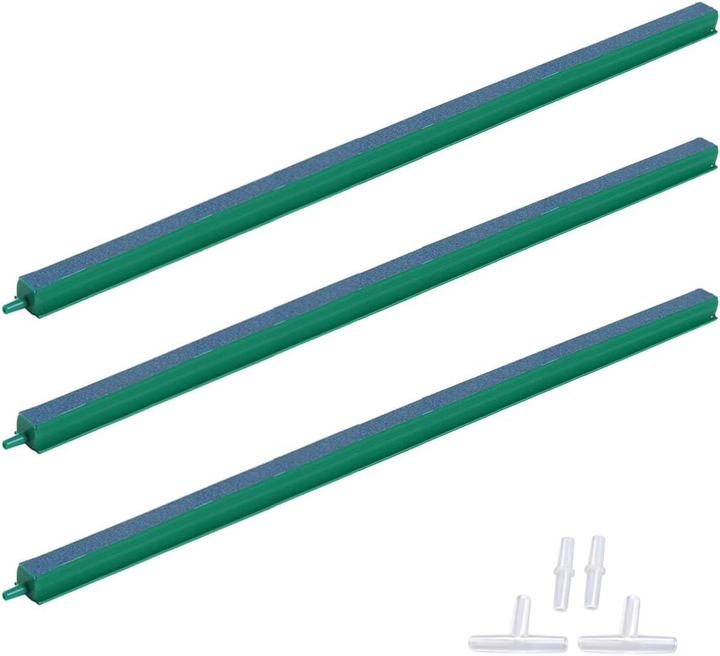 ALEGI Fish Tank Air Bubble 3-Piece Air Stone Bars for Aquarium,16 inch