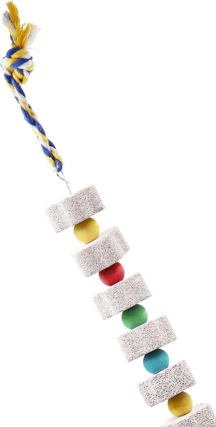 2 Pack 27 Inches Extra Long Bird Chewing Toy, Parrot Beak Grinding Calcium Stone - Image 5