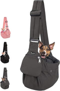 Lukovee Dog Sling Carrier, Hard Bottom Support & Adjustable Soft Padded by Lukovee
