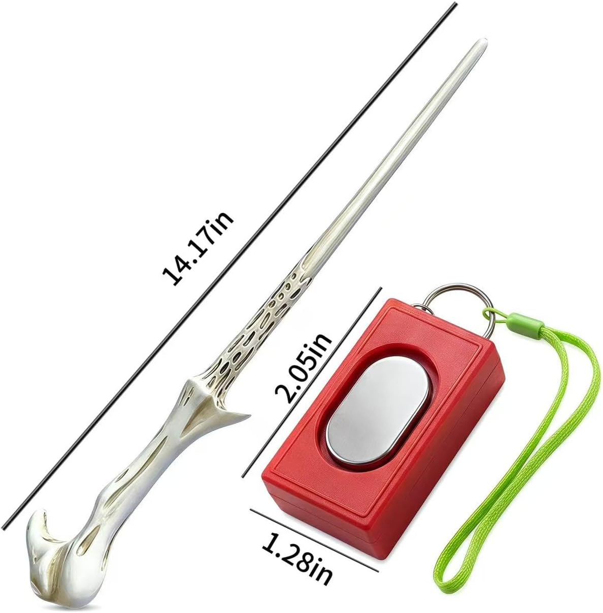 Bird Training Clicker Kit with Target Stick, Resin Training Stick & Wrist Strap Clicker for Parrots, Parakeets, Conures, Cockatiels, Lovebirds (White & Red)