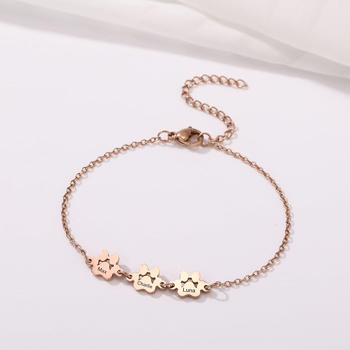 MeMeDIY Personalized Paw Print Bracelet - Image 2