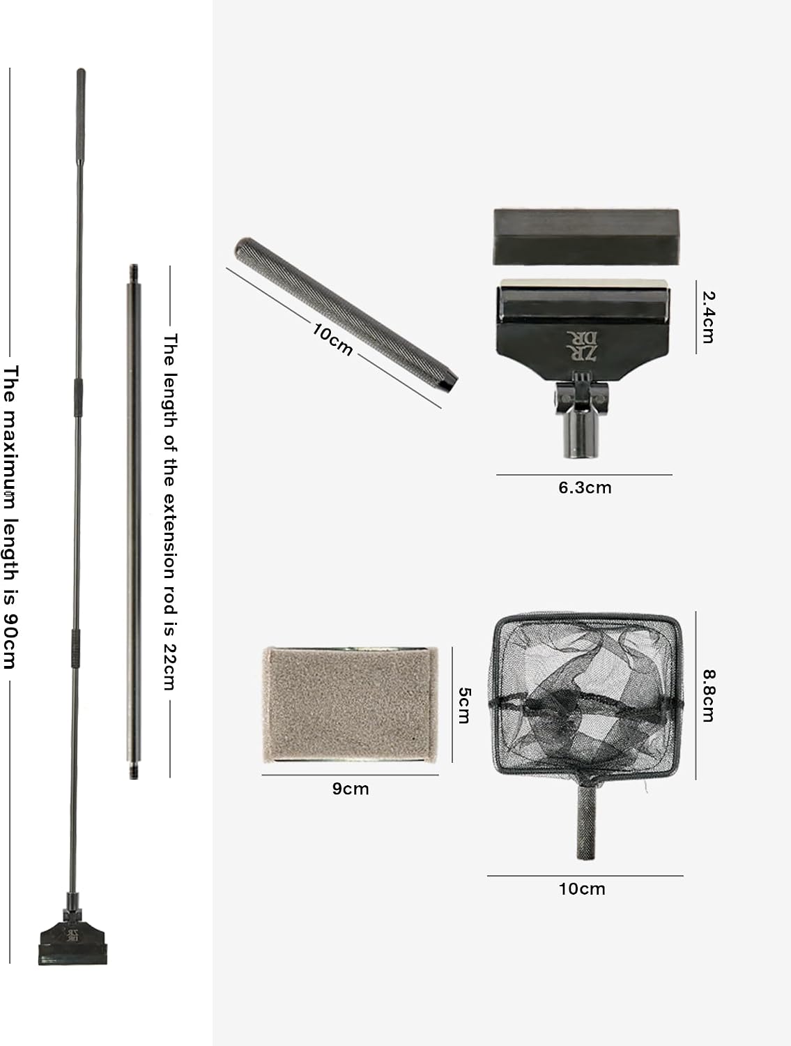 Aquarium Scraper Algae Cleaning Tool for Glass Aquariums