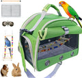 Bird Carrier Travel Cage with Perch, Food Bowl, Pet Backpack, Parrot Carrier by Unknown