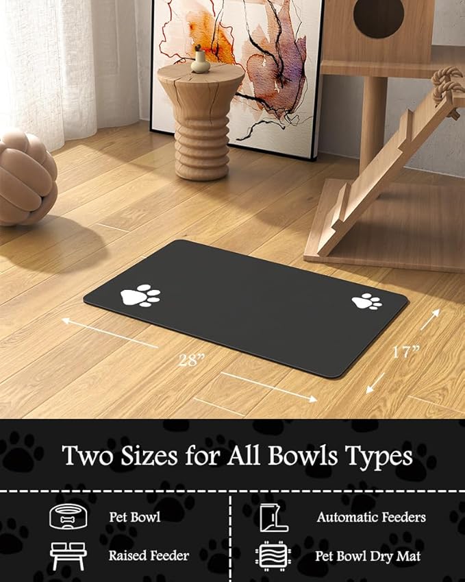 PADOOR Pet Feeding Mat-Absorbent Dog Mat - Image 7