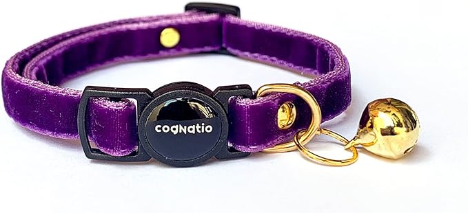 Safety Quick Release Cat Collars, Double Velvet by Cognatio