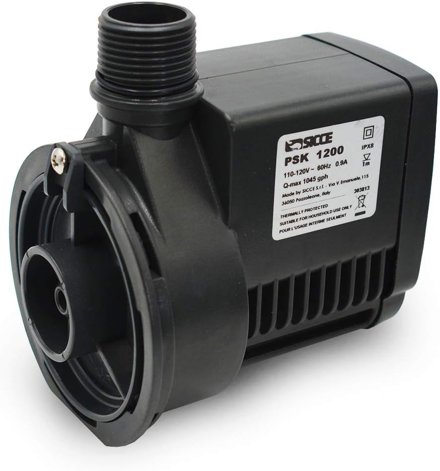Sicce PSK 1000 Replacement Skimmer Pump 264 GPH (air) | Designed for Saltwater Aquarium Marine Use in Protein Skimmers | Silent Operation, Low Heat, Maximum Efficiency & Reliability
