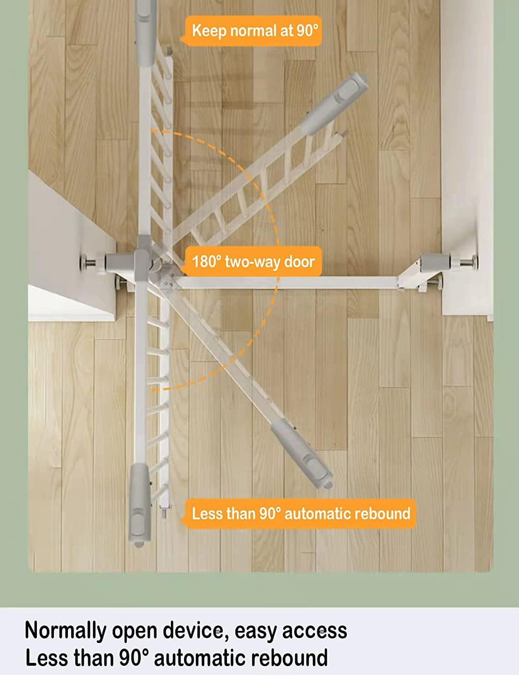 (85-100 in Width) Extra Long Baby Gate Extra Wide, Large Dog Gate Indoor, Child Proof Gate, Kiddie Gates, Baby Gate for Doorways. White, Dog Gates for The House. Extra Tall Pet Gate.
