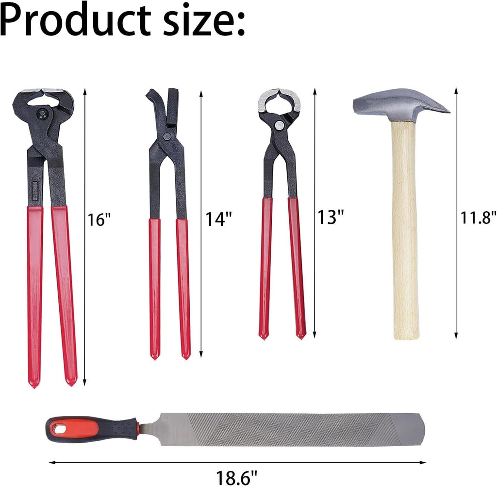 12pcs Professional Farrier Tools Farrier kit Horse shoeing Tools Farrier Supplies Farrier Tools for Horses Cattle Sheep and Donkeys