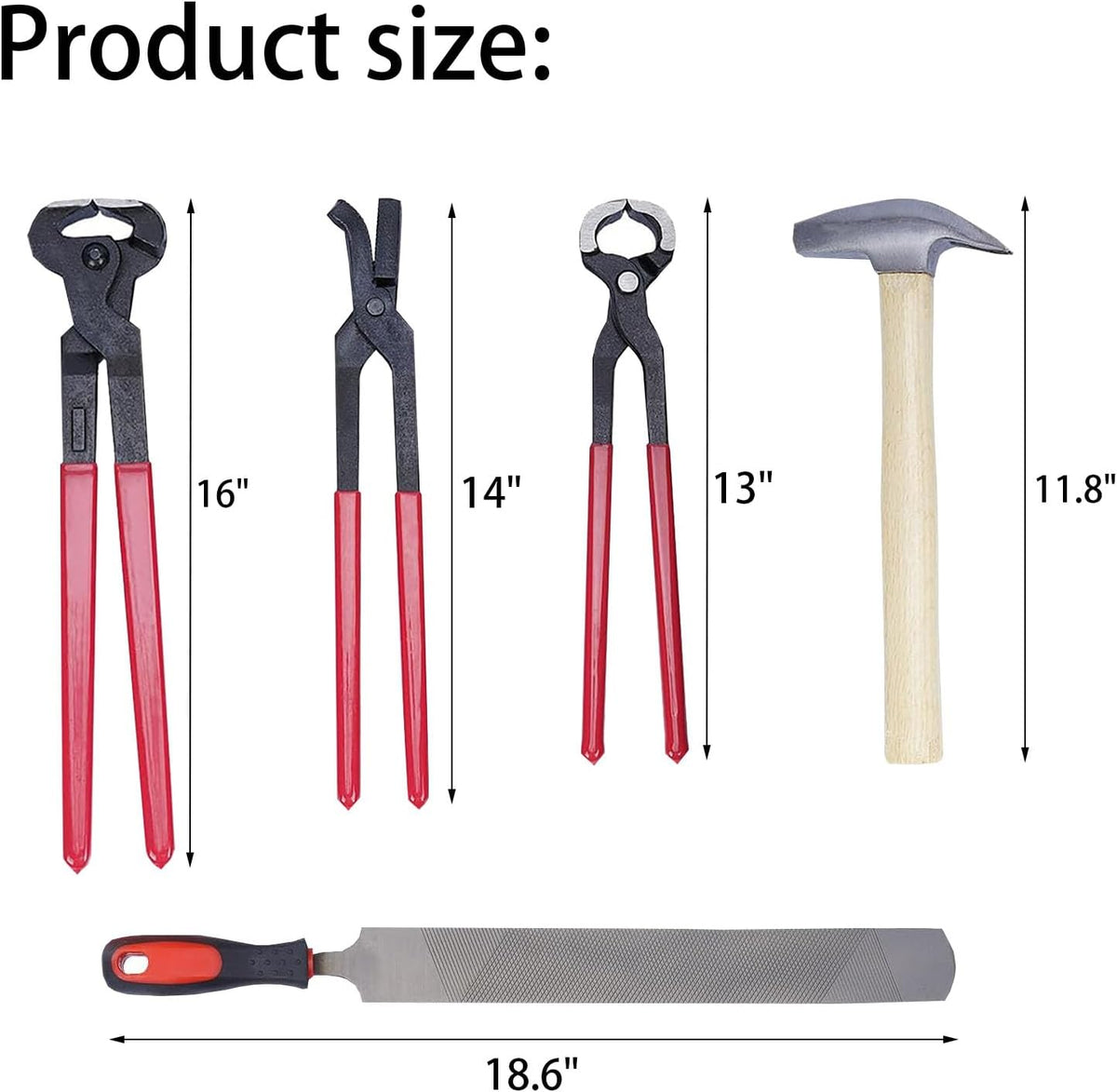 12pcs Professional Farrier Tools Farrier kit Horse shoeing Tools Farrier Supplies Farrier Tools for Horses Cattle Sheep and Donkeys