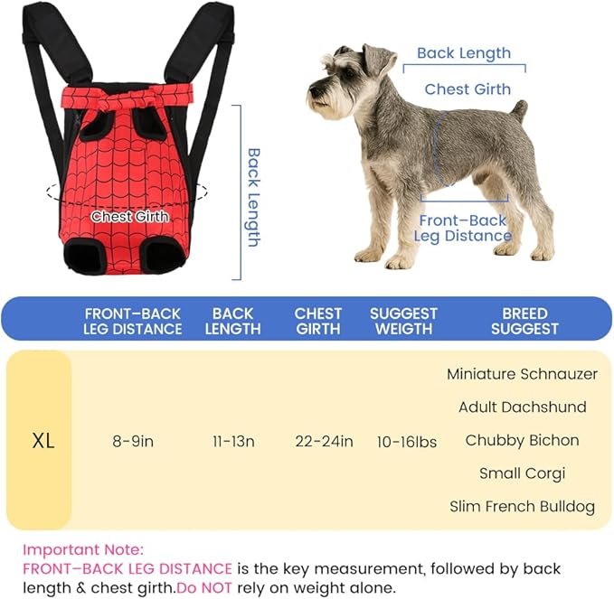 Dog Backpack Carrier, Front Pocket - Image 2
