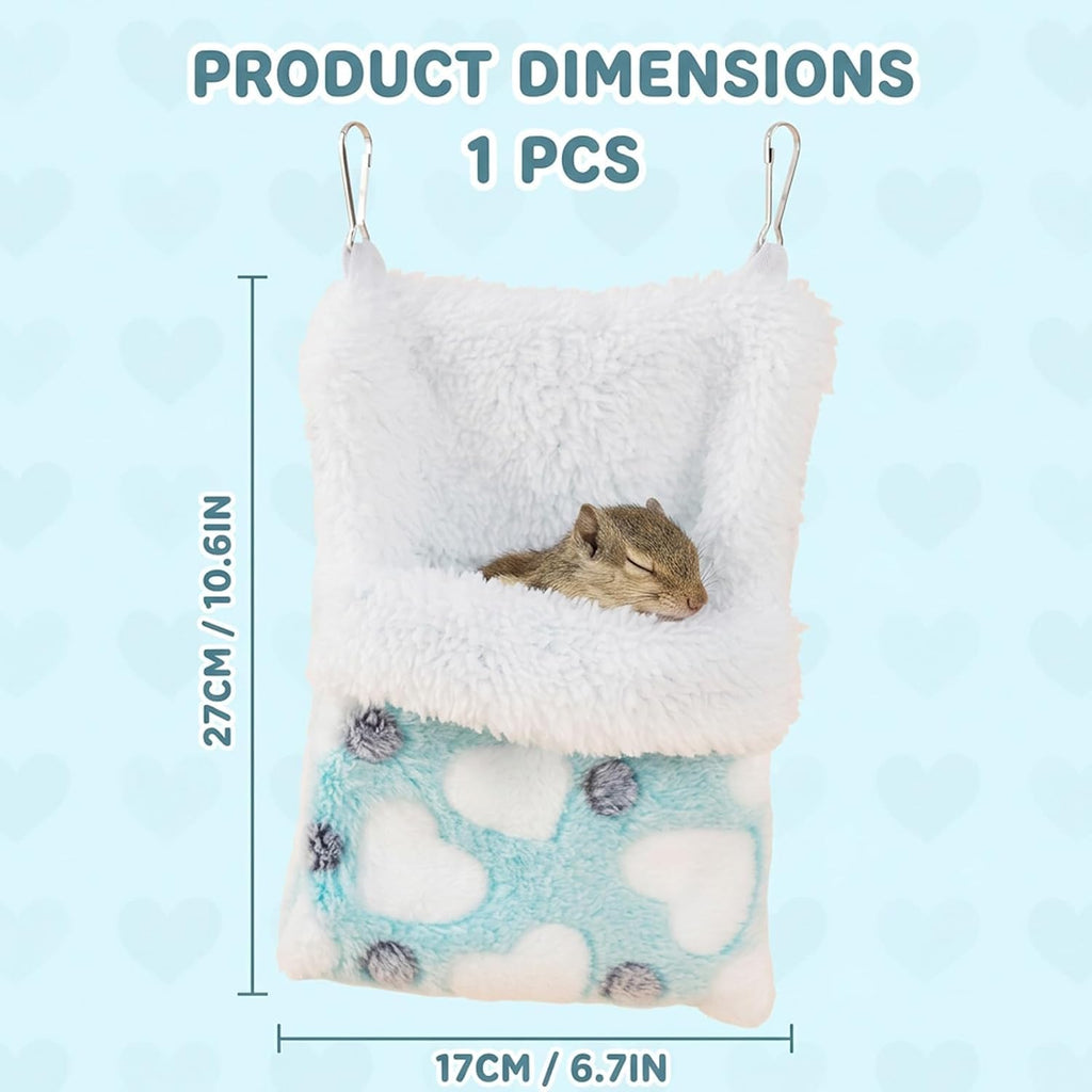 Sugar Glider Bonding Pouch, Sugar Glider Pouch, Comfortable Sleeping Bag for Sugar Gliders and Small Animals, Heart Pattern Design