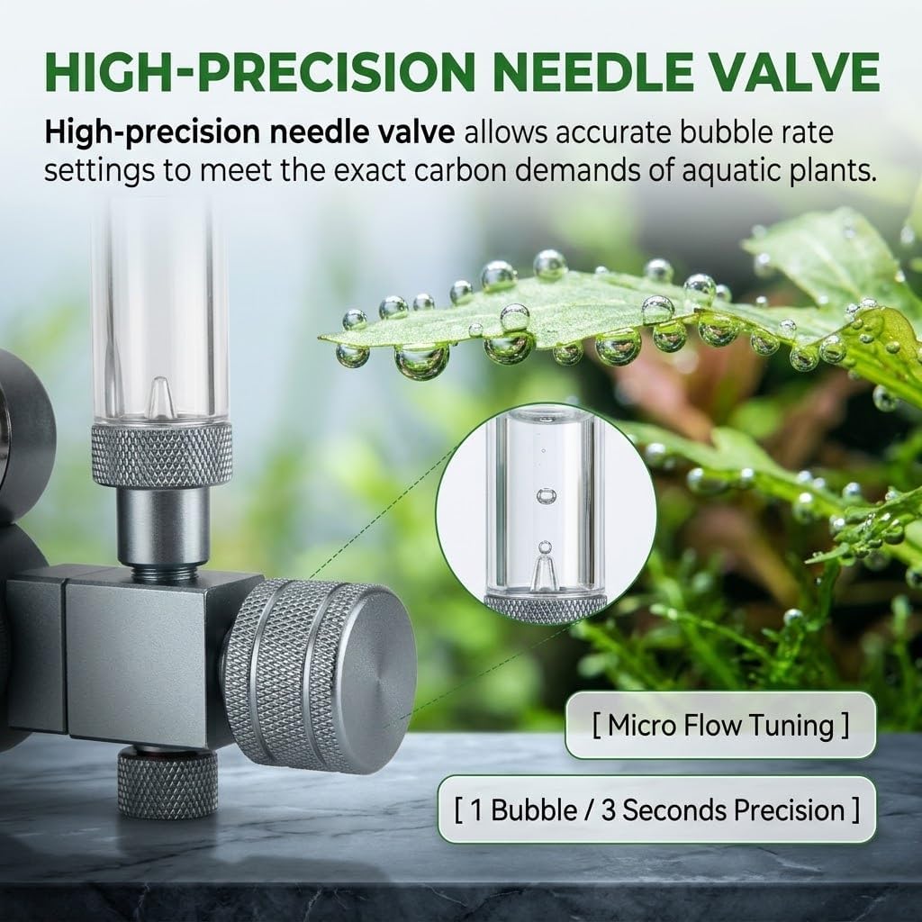 CGA320 Upgraded Aquarium CO2 Regulator System