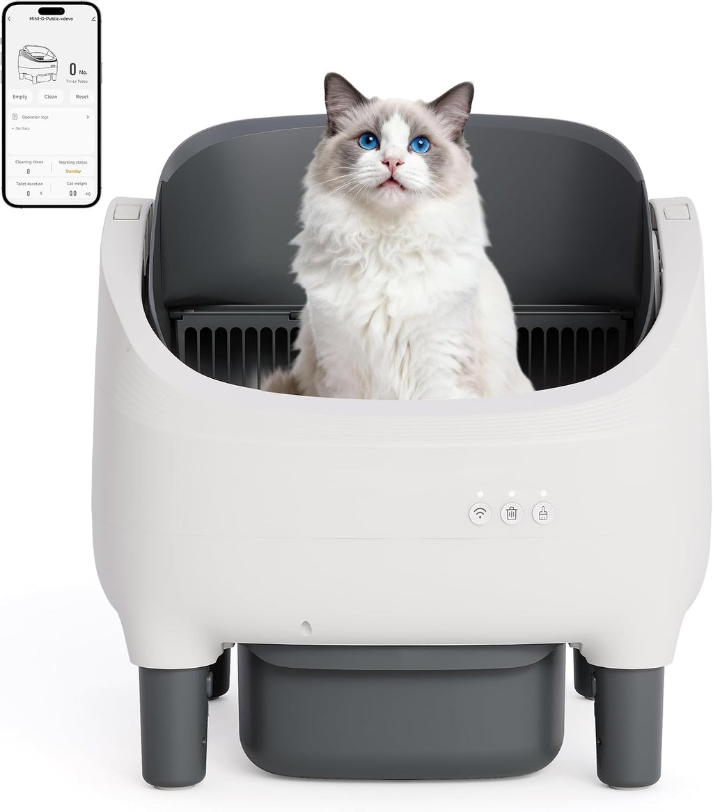 Automatic Self Cleaning Cat Litter Box for Multiple Cats Large Capacity