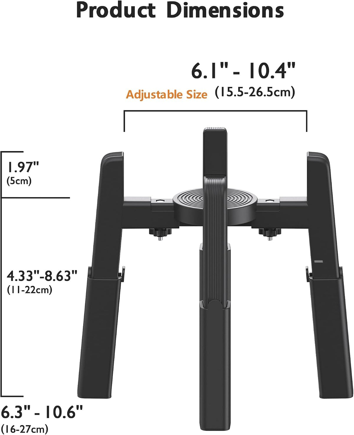 CZPET Dog Bowl Stand with Adjustable Height and Width [Stand Only]
