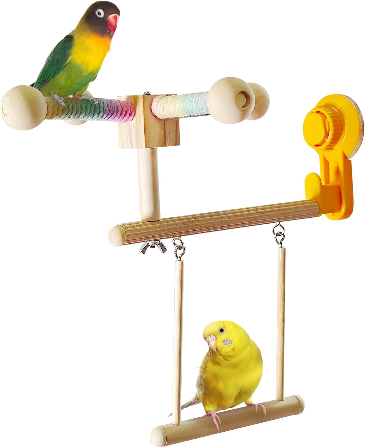 Bird Perch Toy Parrot Spinning Perch Swing Toy