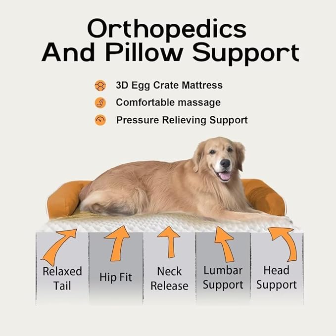 Large Dog Bed Orthopedic Washable, Orthopedic Dog Beds - Image 3