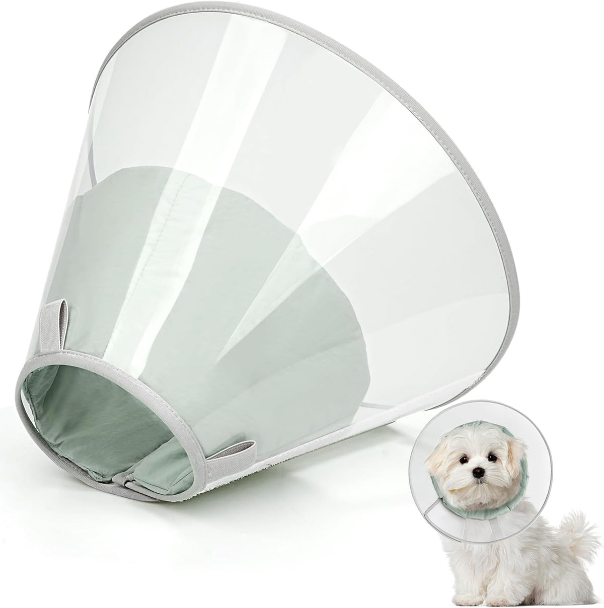 Dog Cone Collar to Stop Licking with Soft Liner Recovery Collar Alternative