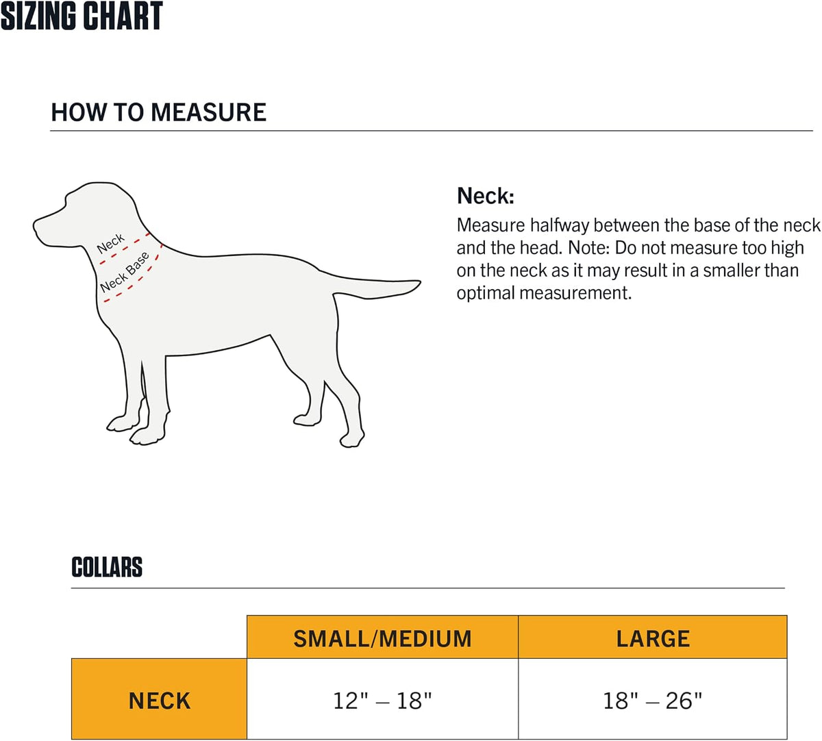Carhartt Nylon Dog Collar Hunter Orange L