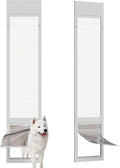 Doggie Door for Sliding Glass Doors, Adjustable Height 76 1/8"-80 7/8" Aluminum by barn