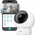 youkey 2.5K Indoor Pet Security Camera, Two-Way Audio Chat to Your Pets, AI Pet/Human Detection, 360° AI Human Tracking, Privacy Mode, No Monthly Fees, Night Vision, WiFi 6（2.4GHz & 5GHz）