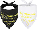 SZEE Wedding Decorations for Pets, 2 Pack My Humans are Getting Married Dog by SZEE