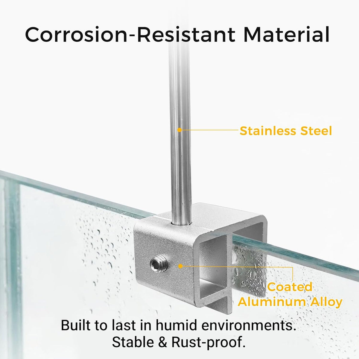 Stainless Steel Aquarium Light Riser Adjustable Hanging Kit Rimless Tank