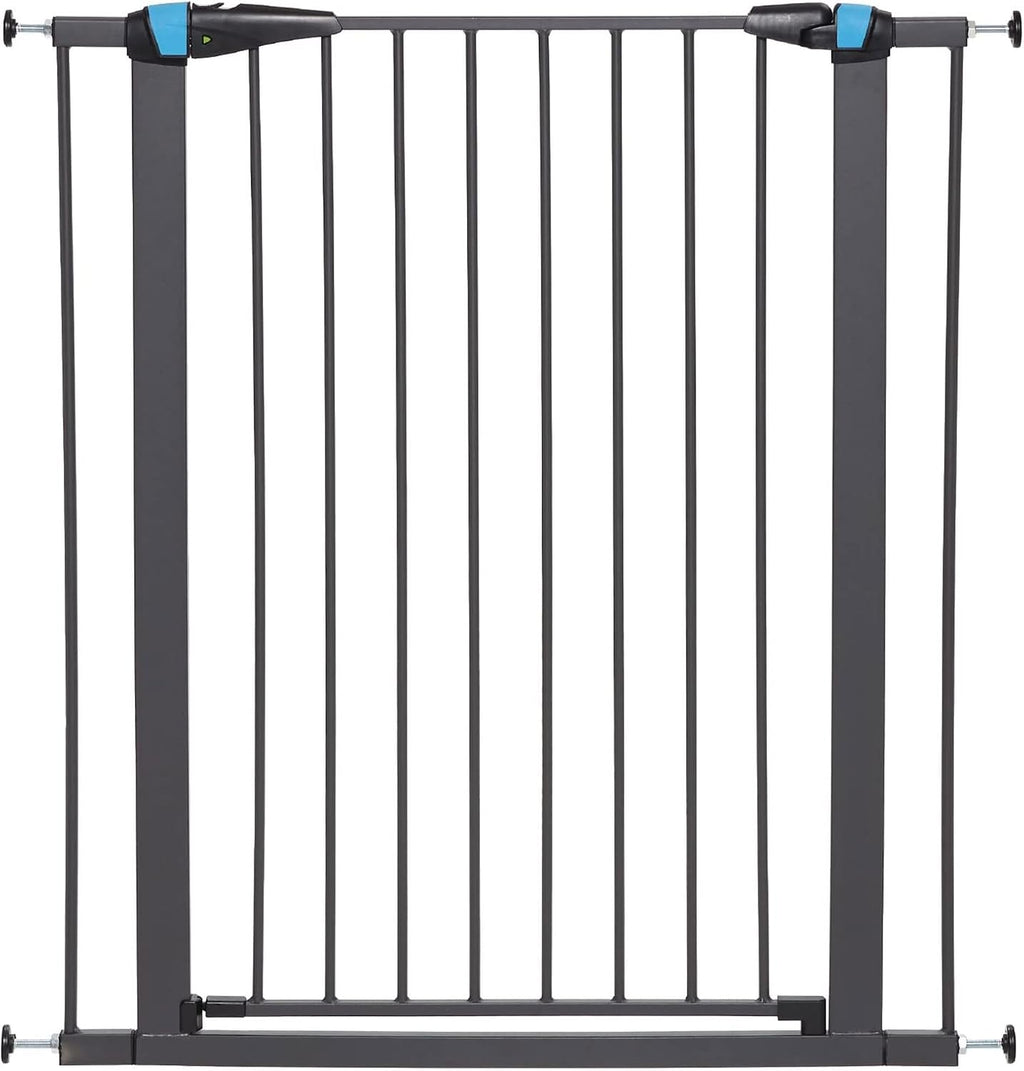 Midwest 39" Steel Dog Gate with Glow Strips, Graphite