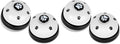 JEXCULL Pet Training Bells, 4 Pack Dogs Bell for Door Potty Training and to Ring to Go Outside Communication Device Dog AgilityTraining Equipment Interactive Toys (White)