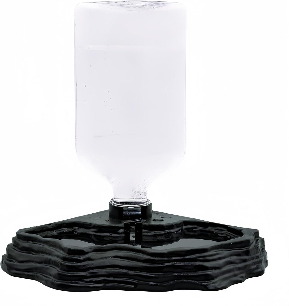 Lizard Bearded Dragon Water Bowl Dish Automatic Dispenser,17oz,Black