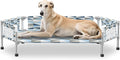 Elevated Dog Bed with Guardrail, Cooling Outdoor Pet Cot with 5-Sided by Unknown