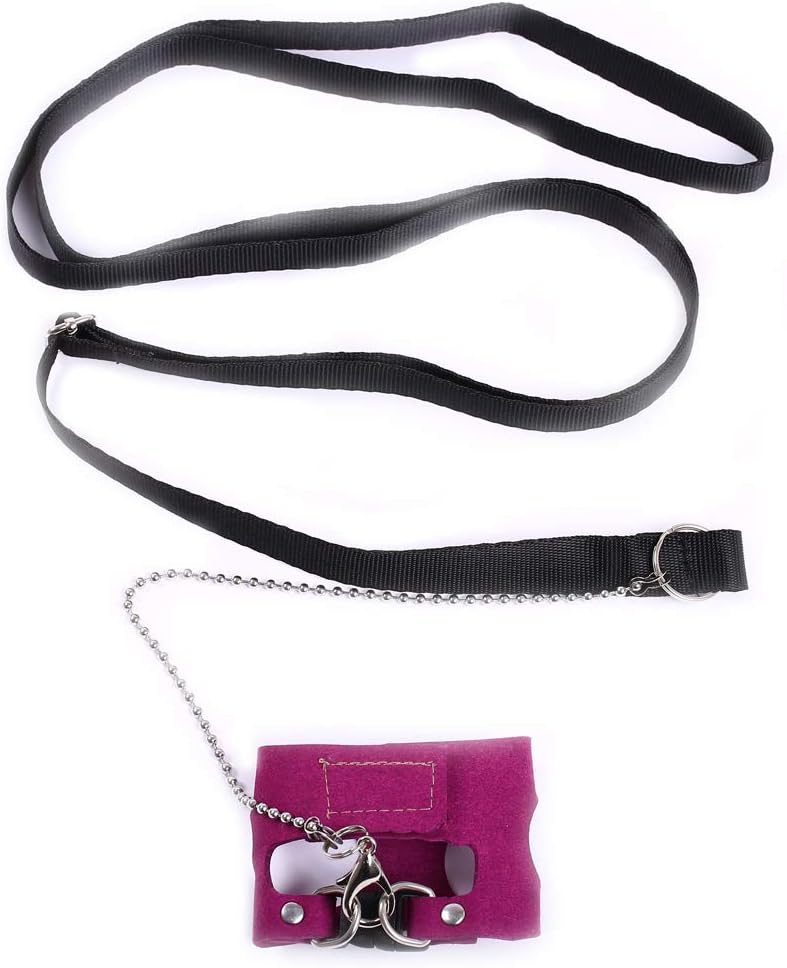 Squirrel Traction Rope with 1.8m Lead Leah, Adjustable Small Animal Walking Harness, Anti-Biting Chain Rope Vest Strap for Hamster Gerbil Rat Mouse Ferret Chinchilla and Small Animals