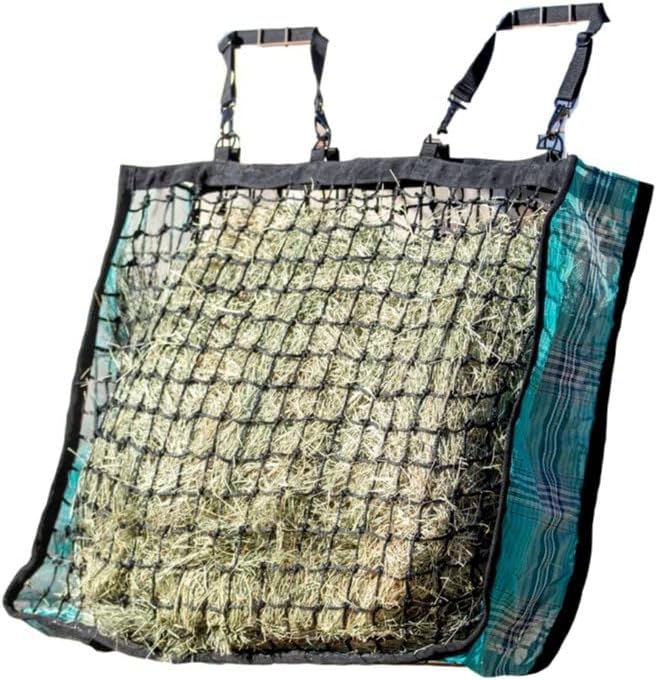 Slow Feed Hay Bag, 4 Flake, Durable Nylon Straps, Atlantis