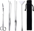 15in Aquascaping Tools, 4 in 1 Long Aquarium Tweezers Scissors Spatula by FISTOY+Aquarium+Supplies
