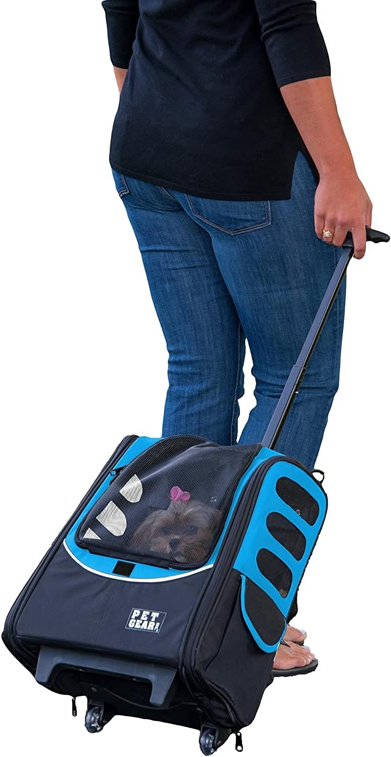 Pet Gear I-GO2 Roller Backpack, Medium Escort, NEW Ocean Blue