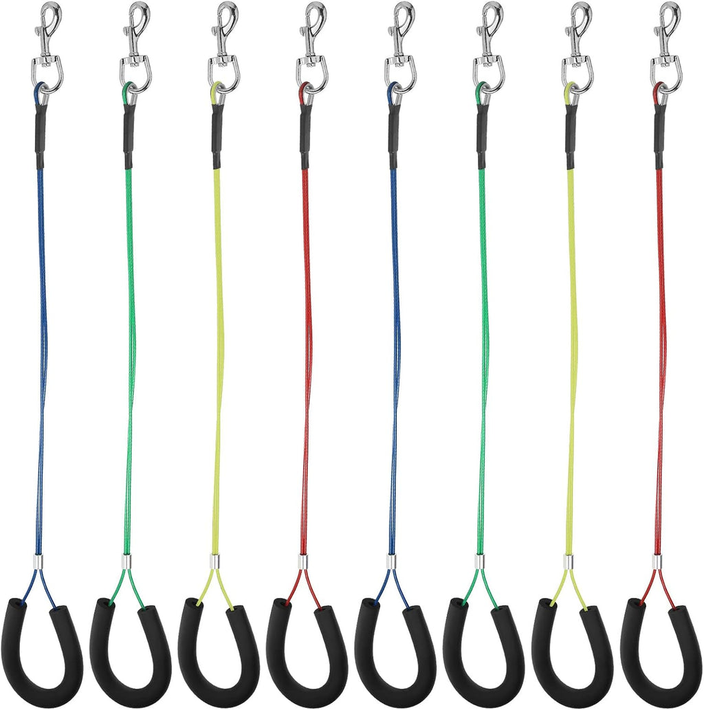 8 Pcs Dog Grooming Loop Noose, Restraint Loop for Groomers Long Noose for Pet Grooming Table Bath Tub Medium Large Small Bathing Station