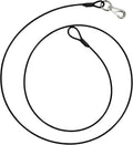 Training Tie Down, 4/6ft Short Tether Cable for Dogs - Short Anti-Chew Puppy Lead for Teething, Potty Training, and Indoor Housetraining (6FT)