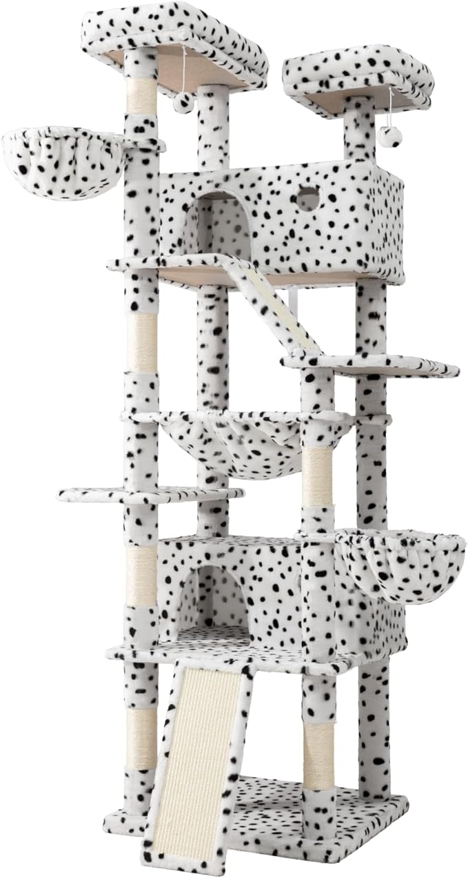 SHA CERLIN 81in Multi-Level Tall Cat Tree Tower - Image 9